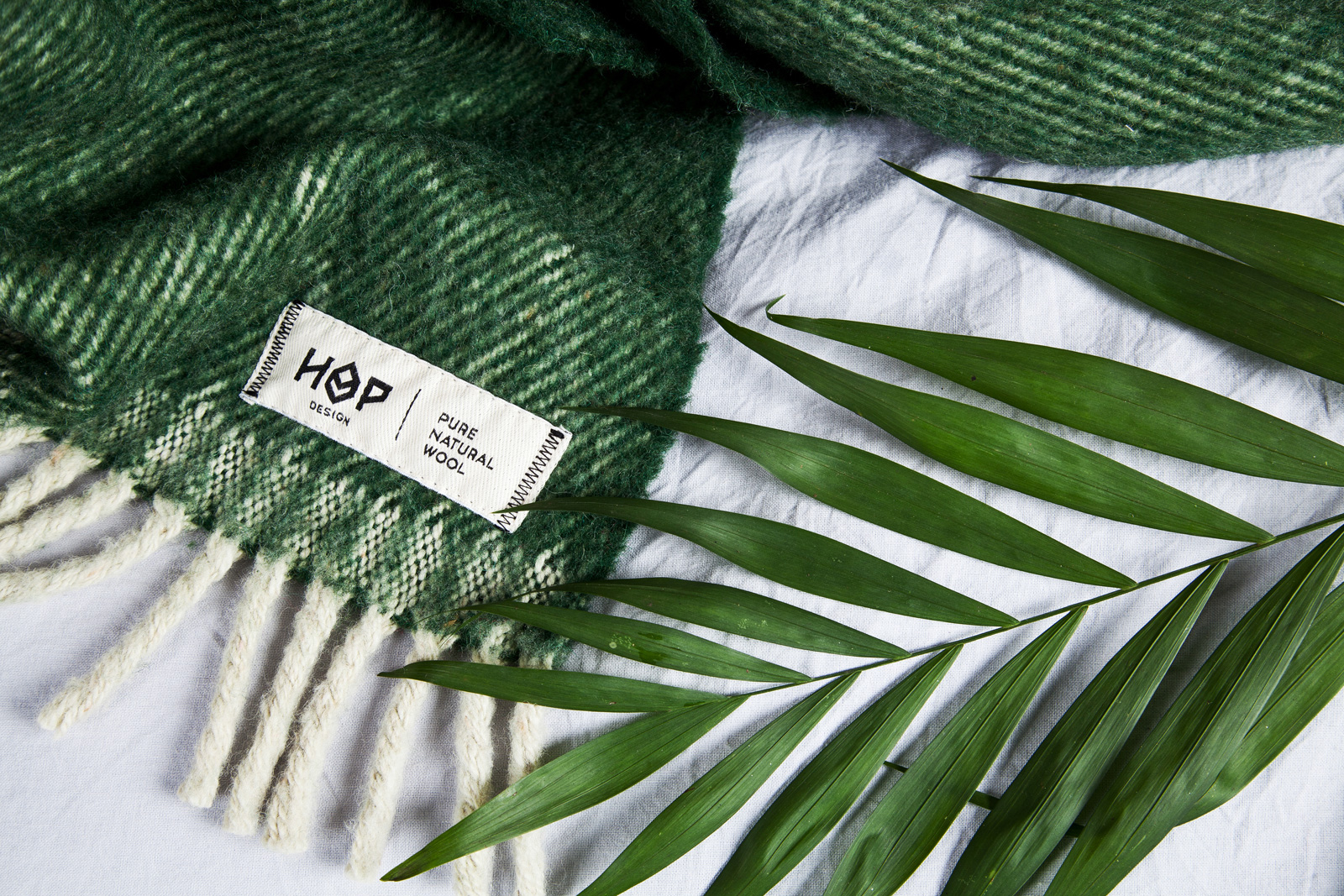 koc welniany hop design wool puszysty cieply